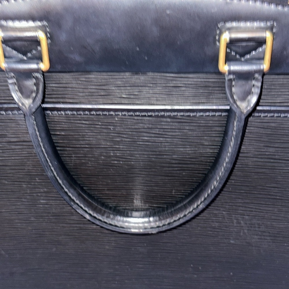 Louis Vuitton Epi Riviera Handbag + Epi Elise Wallet Set (Black) - Picture 13 of 16